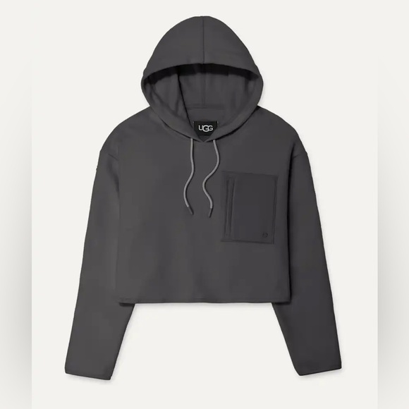 Ugg Myley Sherpa Hoodie Grey SZ L - Picture 14 of 14